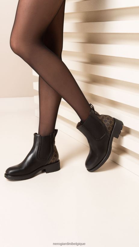 chaussure être NeroGiardini femmes art. bottines chelsea en cuir i309000d noir F2F08N220