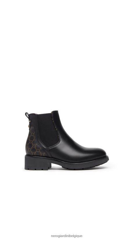 chaussure être NeroGiardini femmes art. bottines chelsea en cuir i309000d noir F2F08N220