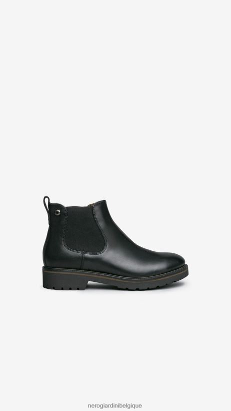 chaussure être NeroGiardini femmes art. i013121d bottines chelsea en cuir noir F2F08N206