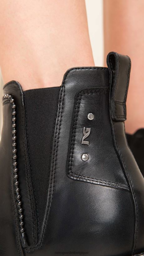 chaussure être NeroGiardini femmes art. i205800d bottines chelsea en cuir noir F2F08N213