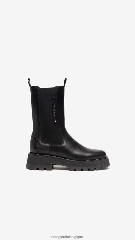 chaussure être NeroGiardini femmes art. i205943d bottines chelsea en cuir noir F2F08N228