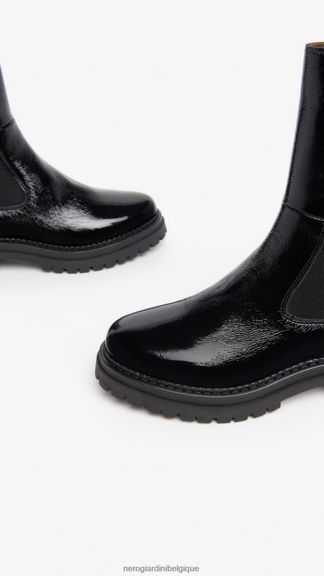 chaussure être NeroGiardini femmes art. i308951d bottines chelsea en cuir noir F2F08N222
