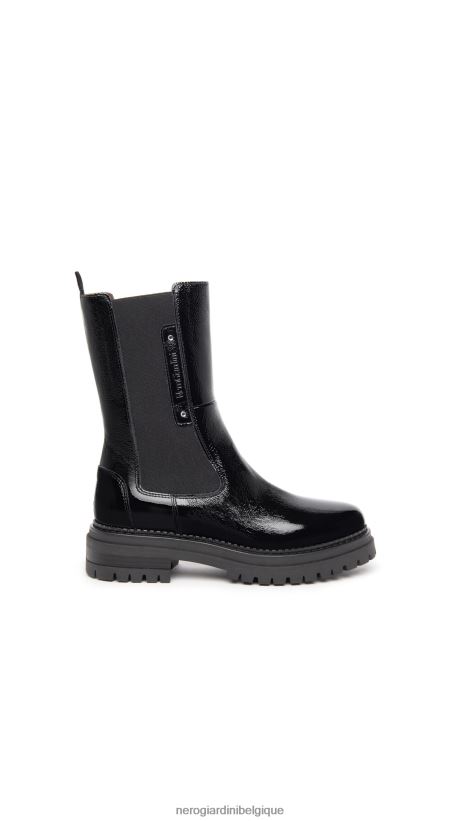 chaussure être NeroGiardini femmes art. i308951d bottines chelsea en cuir noir F2F08N222