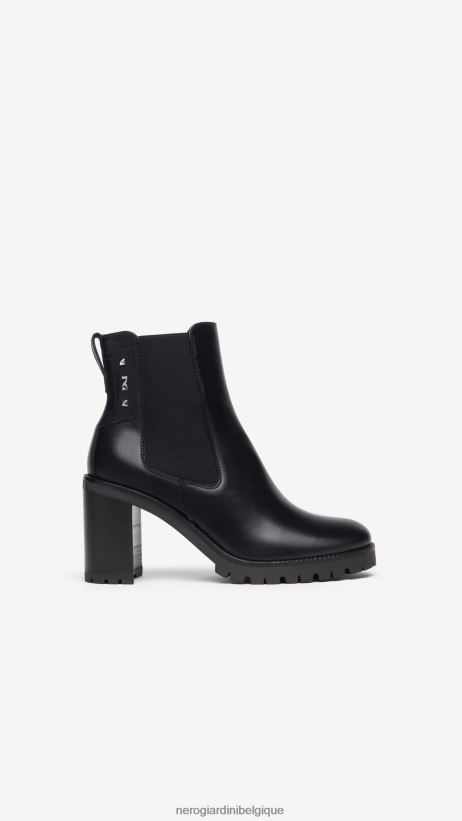 chaussure être NeroGiardini femmes art. i308980d bottines chelsea en cuir noir F2F08N225