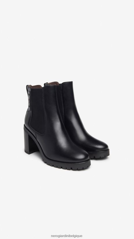 chaussure être NeroGiardini femmes art. i308980d bottines chelsea en cuir noir F2F08N225