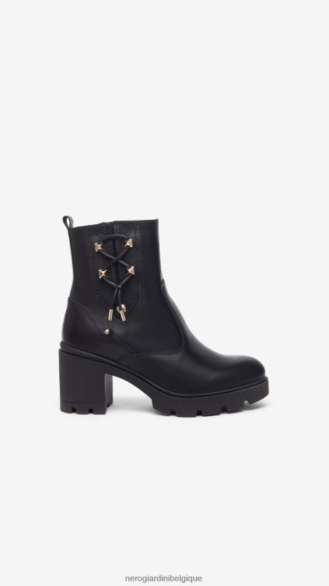 chaussure être NeroGiardini femmes art. i309020d bottines en cuir noir F2F08N224