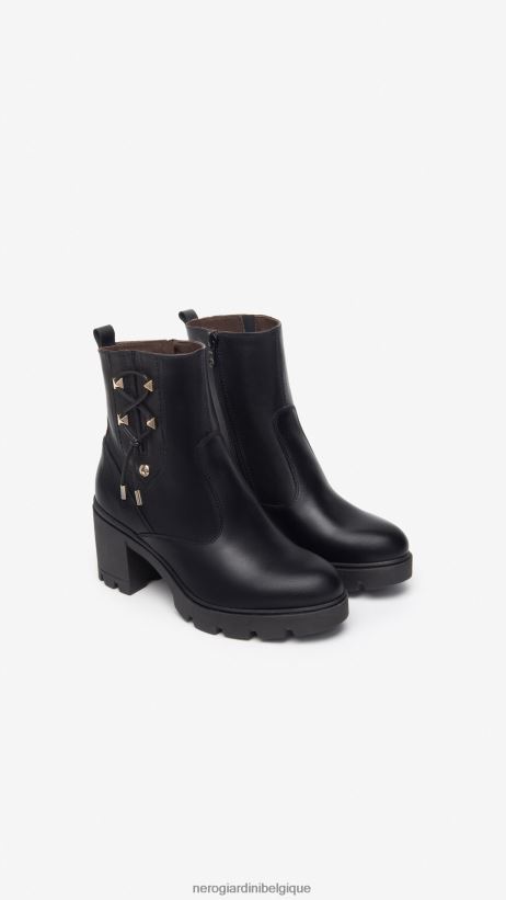 chaussure être NeroGiardini femmes art. i309020d bottines en cuir noir F2F08N224