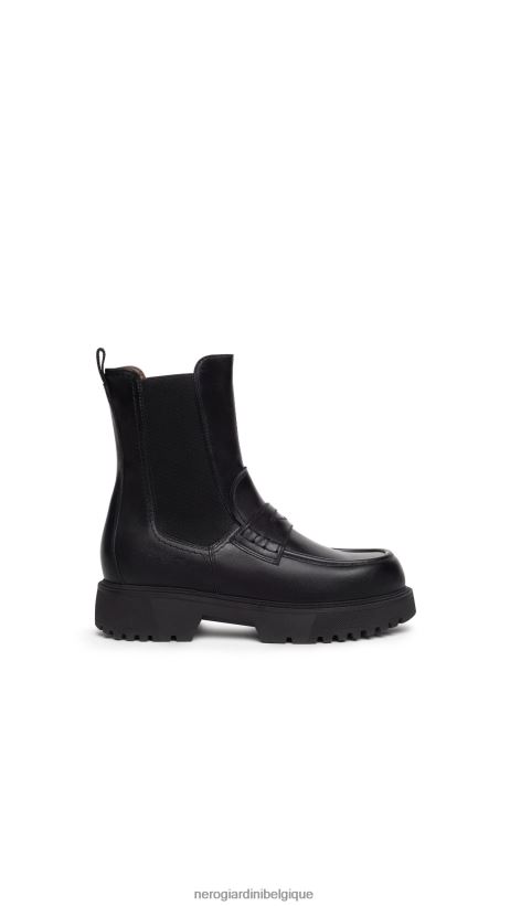 chaussure être NeroGiardini femmes art. i309110d bottines chelsea en cuir noir F2F08N221
