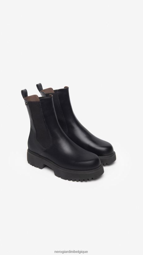 chaussure être NeroGiardini femmes art. i309112d bottines chelsea en cuir noir F2F08N223