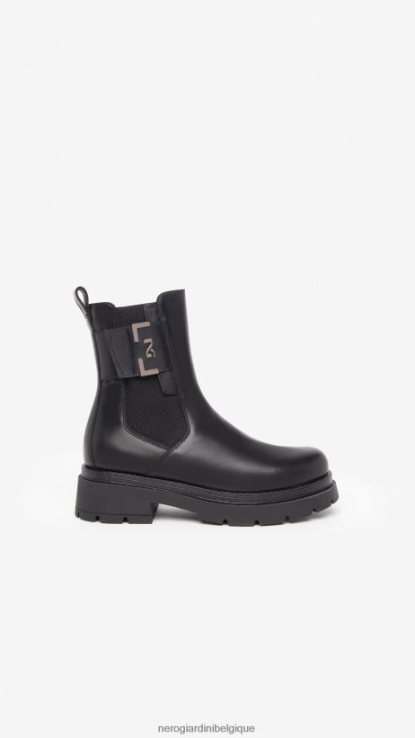 chaussure être NeroGiardini femmes art. i309150d bottines chelsea en cuir noir F2F08N209
