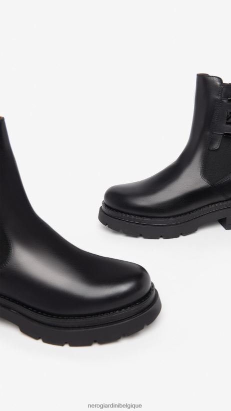 chaussure être NeroGiardini femmes art. i309150d bottines chelsea en cuir noir F2F08N209