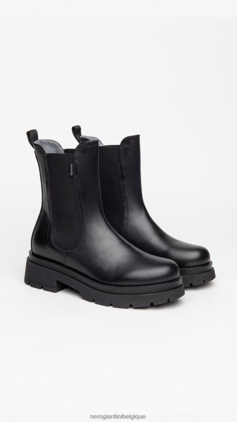 chaussure être NeroGiardini femmes art. i309153d bottines chelsea en daim noir F2F08N208