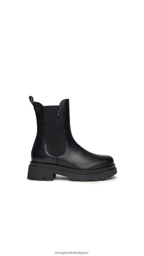 chaussure être NeroGiardini femmes art. i309153d bottines chelsea en daim noir F2F08N208