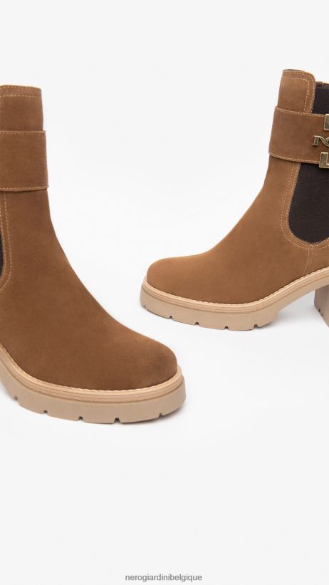 chaussure être NeroGiardini femmes art. i309159d bottines chelsea en daim malto F2F08N219