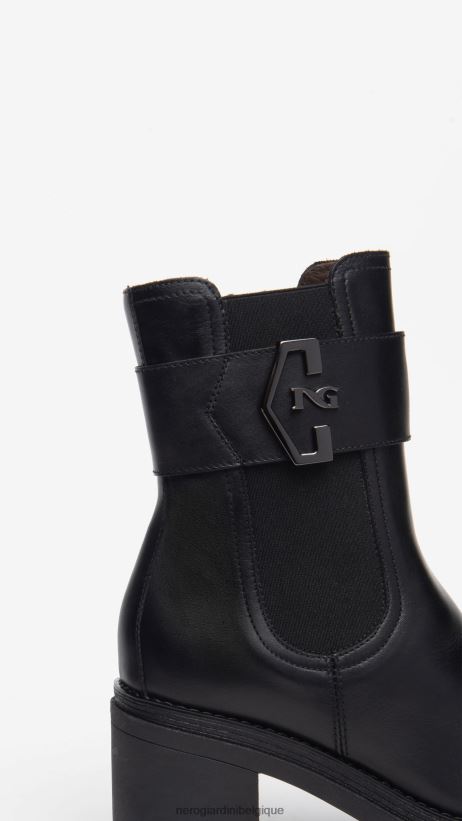 chaussure être NeroGiardini femmes art. i309160d bottines chelsea en cuir noir F2F08N212