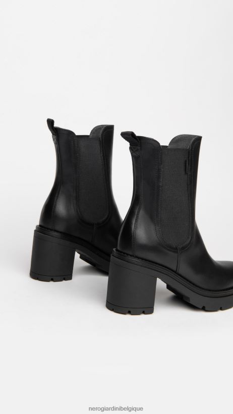 chaussure être NeroGiardini femmes art. i309163d bottines chelsea en daim noir F2F08N210