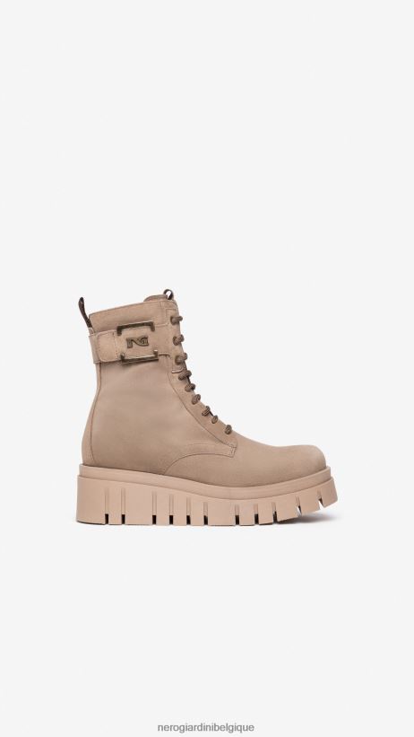 chaussure être NeroGiardini femmes art. i309093d bottines militaires en daim Talpa F2F08N110