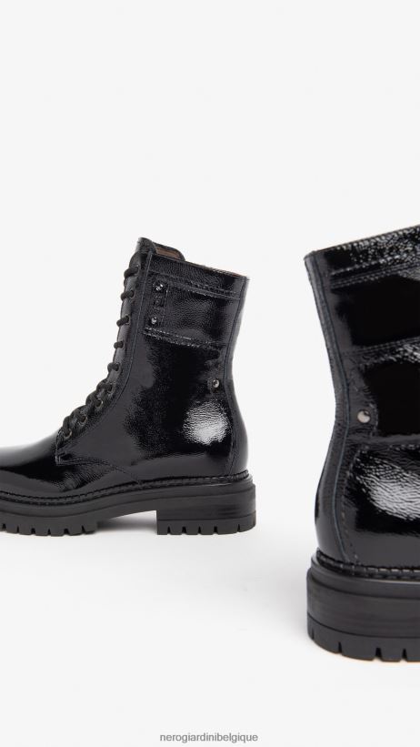 chaussure être NeroGiardini femmes art. bottes de combat brevetées i308954d noir F2F08N115