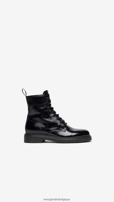 chaussure être NeroGiardini femmes art. bottes de combat brevetées i309180d noir F2F08N121