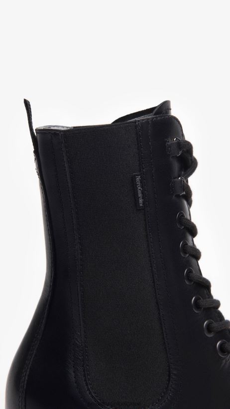 chaussure être NeroGiardini femmes art. i117125d bottes de combat en cuir noir F2F08N138