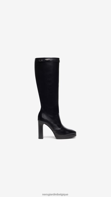 chaussure être NeroGiardini femmes art. i308723de bottes en cuir noir F2F08N257