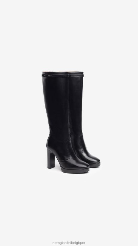 chaussure être NeroGiardini femmes art. i308723de bottes en cuir noir F2F08N257
