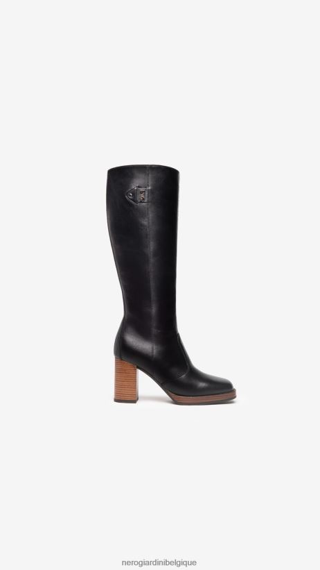 chaussure être NeroGiardini femmes art. bottes en cuir i205750d noir F2F08N247