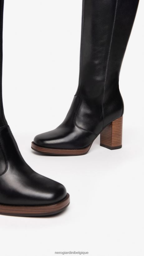 chaussure être NeroGiardini femmes art. bottes en cuir i205750d noir F2F08N247