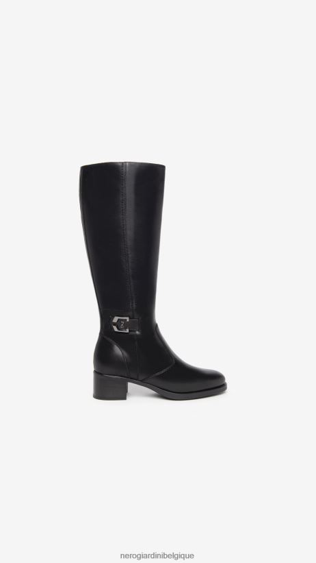 chaussure être NeroGiardini femmes art. bottes en cuir i308800d noir F2F08N237
