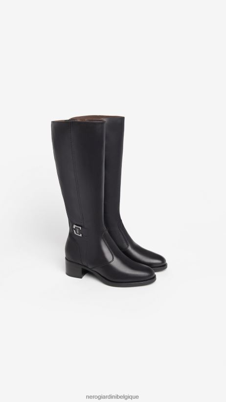 chaussure être NeroGiardini femmes art. bottes en cuir i308800d noir F2F08N237