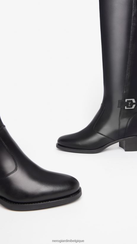 chaussure être NeroGiardini femmes art. bottes en cuir i308800d noir F2F08N237