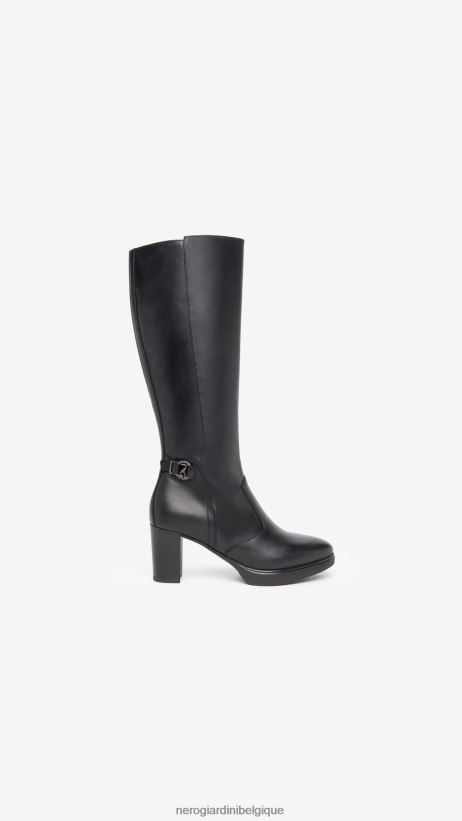 chaussure être NeroGiardini femmes art. bottes en cuir i308900d noir F2F08N235