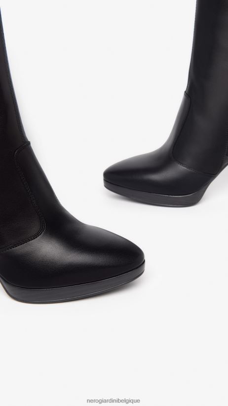 chaussure être NeroGiardini femmes art. bottes en cuir i308910d noir F2F08N236