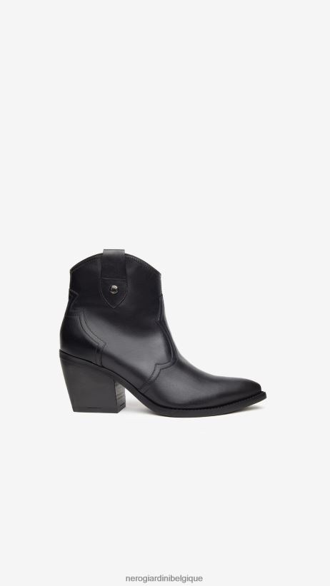 chaussure être NeroGiardini femmes art. i013273d bottines en cuir noir F2F08N187