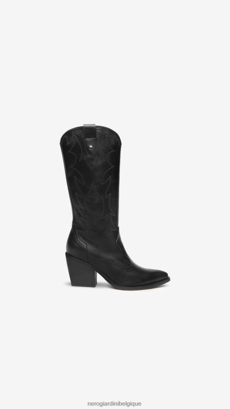 chaussure être NeroGiardini femmes art. i013274d bottes en cuir noir F2F08N229