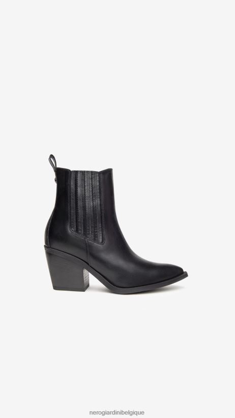 chaussure être NeroGiardini femmes art. i117100d bottines en cuir noir F2F08N186