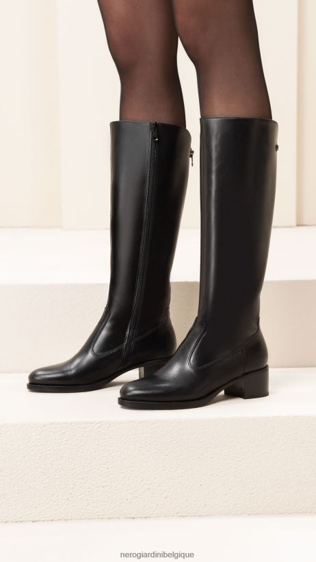 chaussure être NeroGiardini femmes art. i117561d bottes en cuir noir F2F08N234