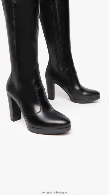 chaussure être NeroGiardini femmes art. i205742d bottes en cuir noir F2F08N267