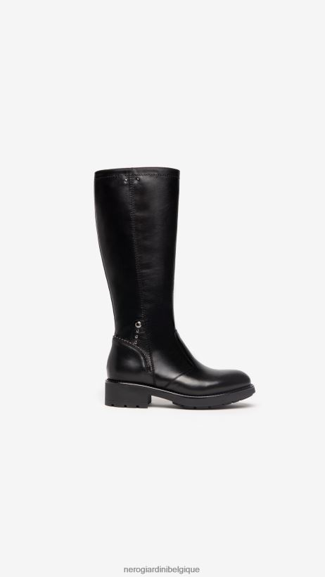 chaussure être NeroGiardini femmes art. i205804d bottes en cuir noir F2F08N253