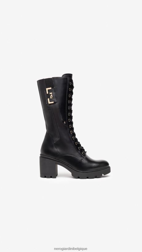 chaussure être NeroGiardini femmes art. i205864d bottes en cuir noir F2F08N280