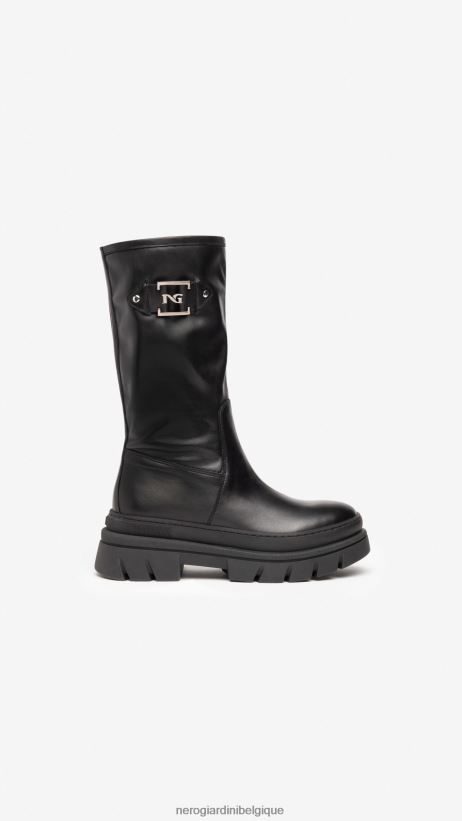 chaussure être NeroGiardini femmes art. i206068d bottes en cuir noir F2F08N279