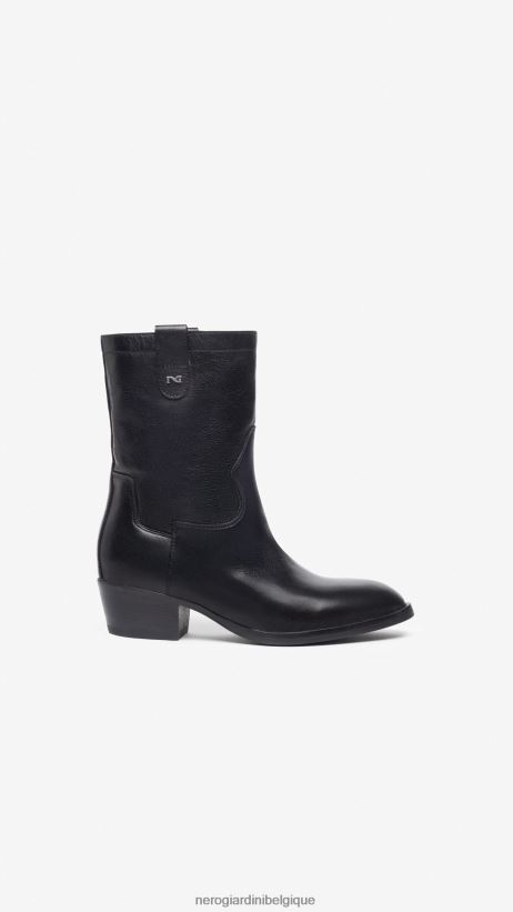 chaussure être NeroGiardini femmes art. i308280d bottines en cuir noir F2F08N188