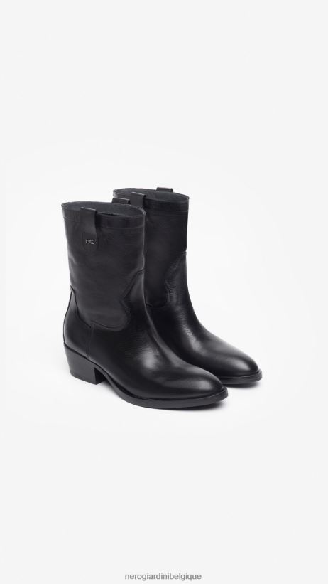 chaussure être NeroGiardini femmes art. i308280d bottines en cuir noir F2F08N188