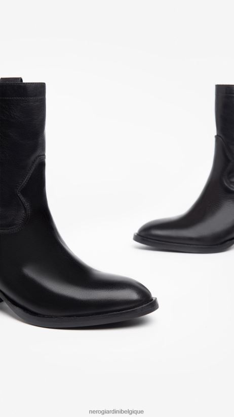 chaussure être NeroGiardini femmes art. i308280d bottines en cuir noir F2F08N188