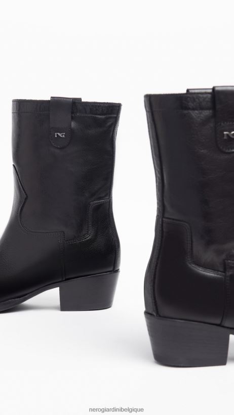 chaussure être NeroGiardini femmes art. i308280d bottines en cuir noir F2F08N188