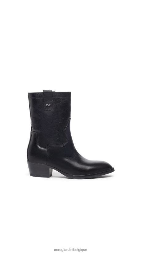 chaussure être NeroGiardini femmes art. i308280d bottines en cuir noir F2F08N188