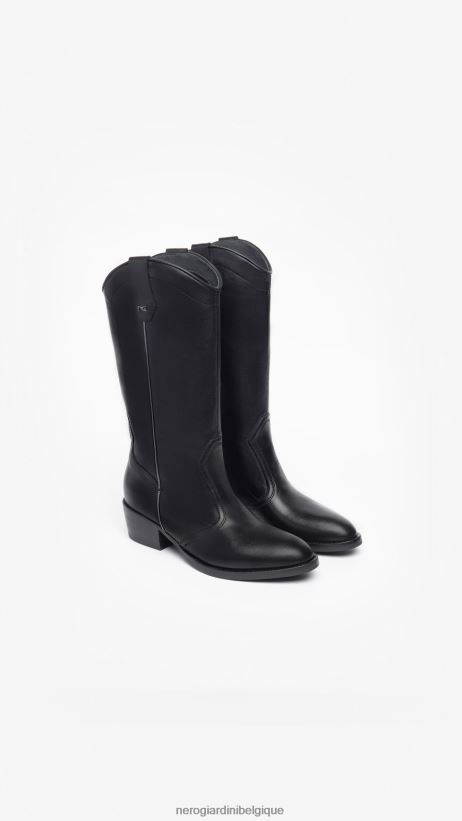chaussure être NeroGiardini femmes art. i308282d bottes en cuir noir F2F08N231
