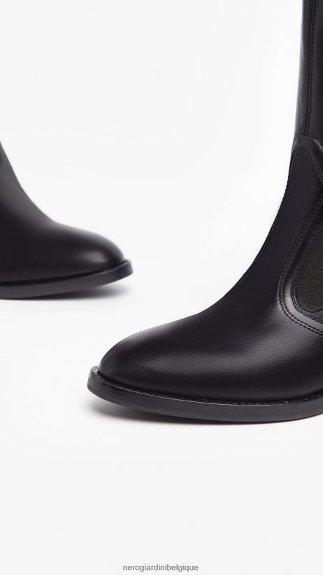 chaussure être NeroGiardini femmes art. i308282d bottes en cuir noir F2F08N231