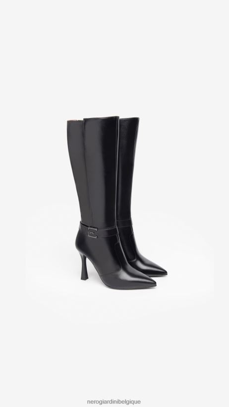 chaussure être NeroGiardini femmes art. i308647de bottes en cuir noir F2F08N271