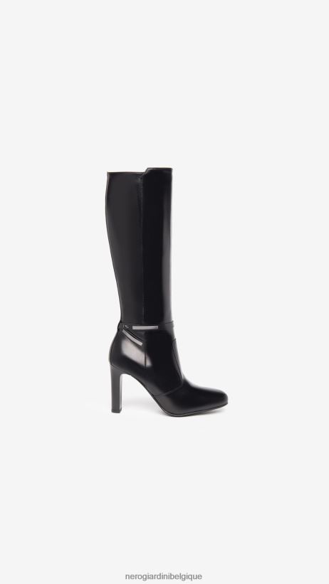 chaussure être NeroGiardini femmes art. i308744de bottes en cuir noir F2F08N264